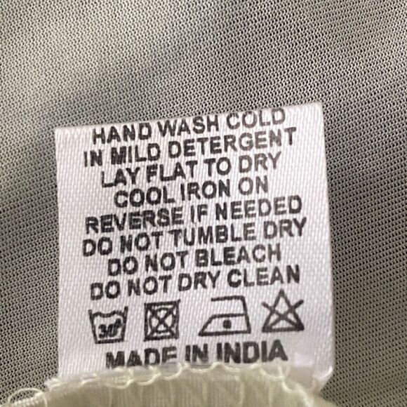 NWT Spy Zone Exchange Blue/Green Print Long Sleeve Maxi Dress With Sash. Small - Picture 13 of 13